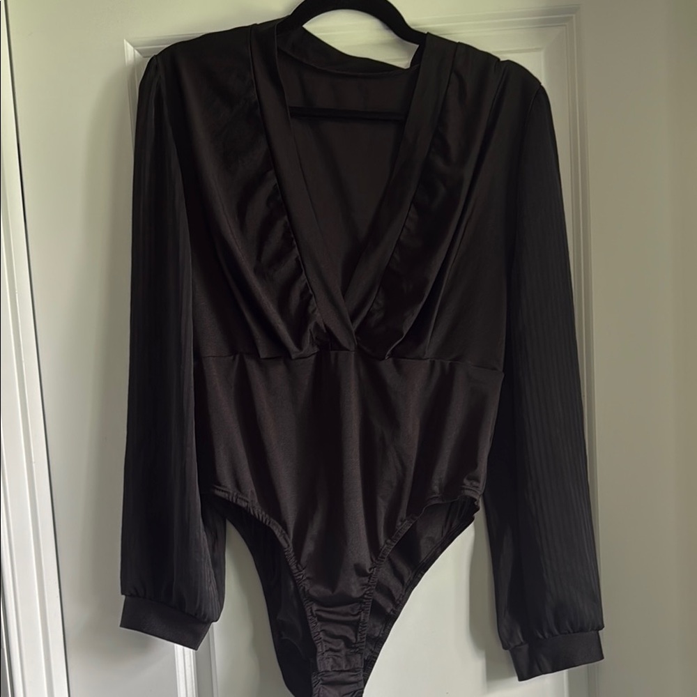SHEIN Curve Black Bodysuit